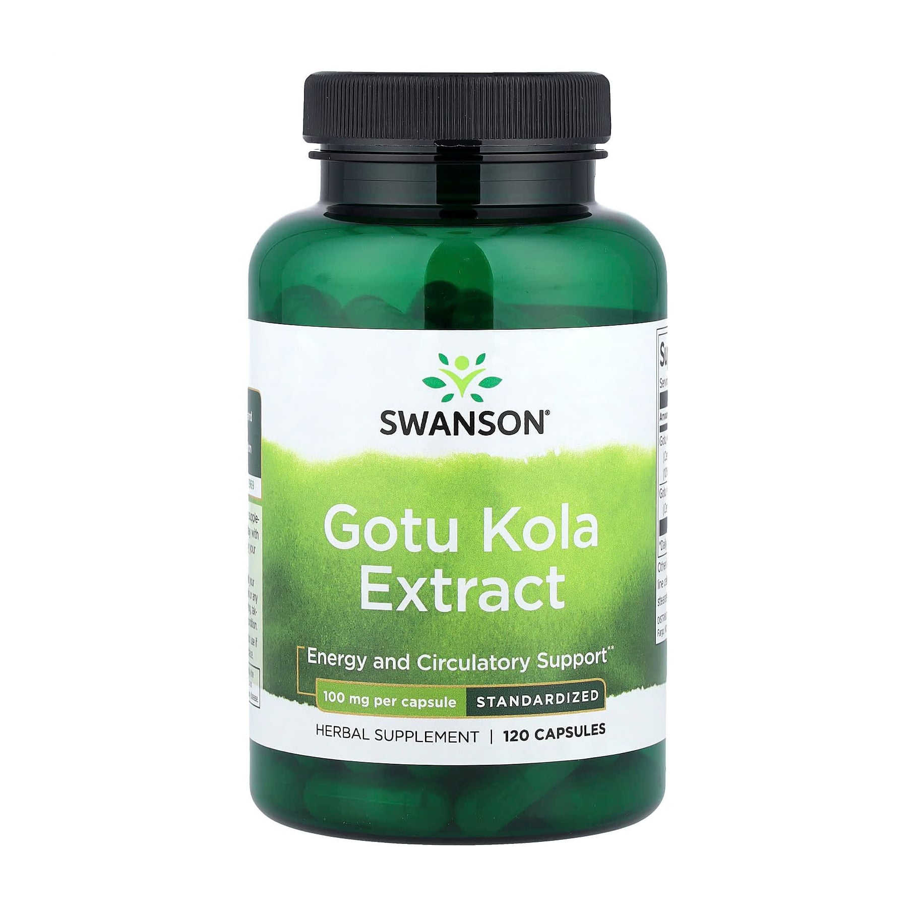 Уцінка! Екстракт готу коли Swanson Gotu Kola Extract 100 мг, 60 капсул
