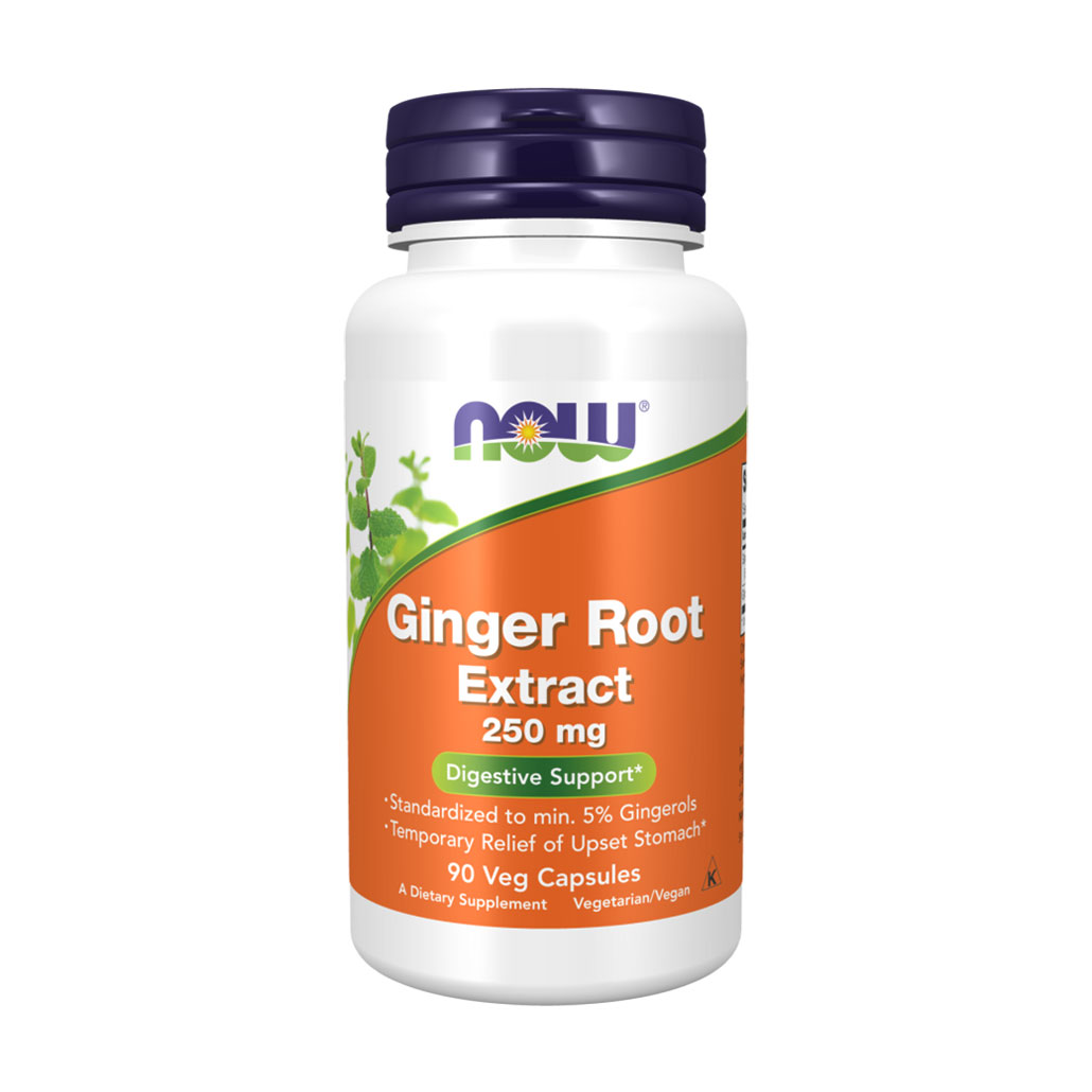 Уцінка! Екстракт кореня імбиру NOW Foods Ginger Root Extract 250 мг, 90 капсул