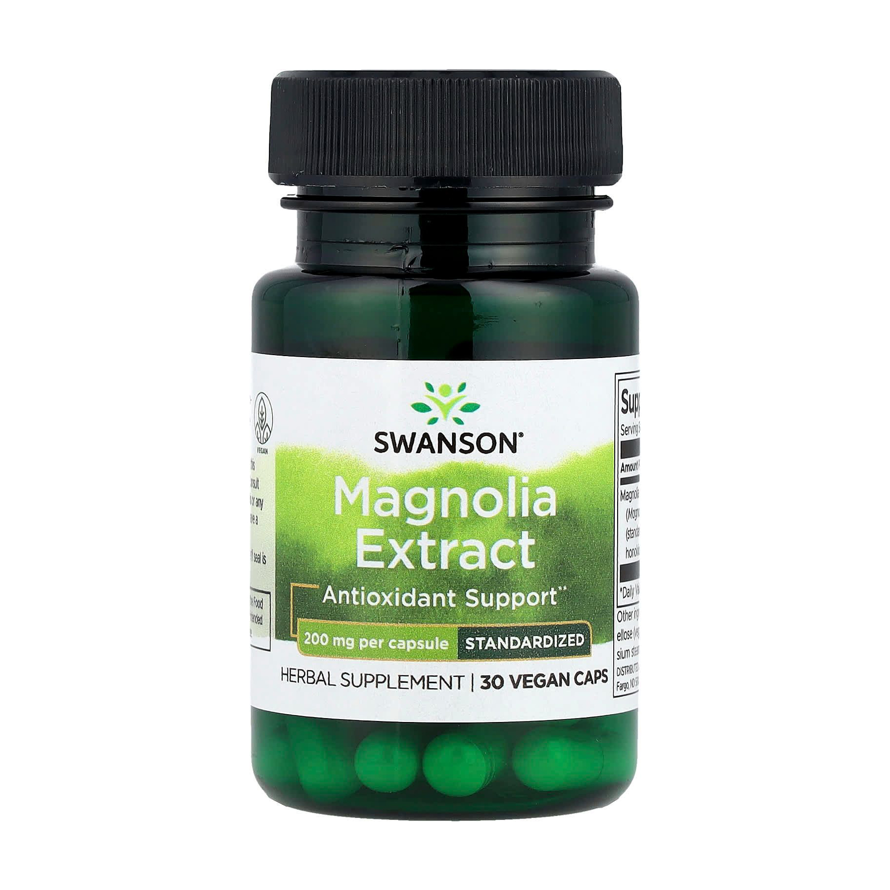Уцінка! Екстракт магнолії Swanson Magnolia Extract 200 мг, 30 капсул