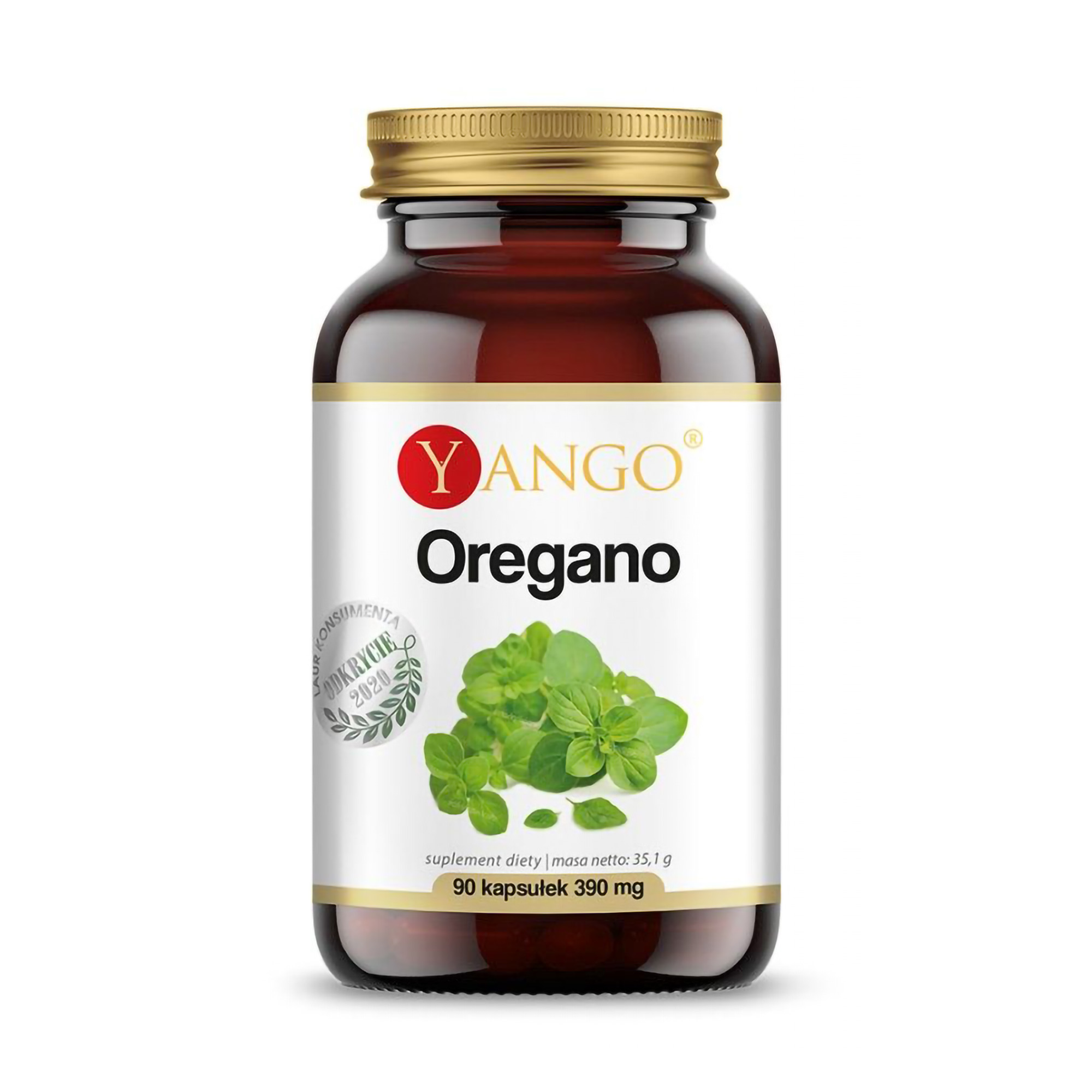 Уцінка! Екстракт орегано Yango Oregano 390 мг, 90 капсул